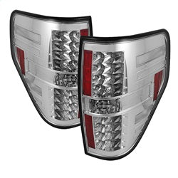 Spyder Auto 5008404 LED Tail Lights; Uses Stock Bulbs; Pair; Chrome; - Truck Part Superstore