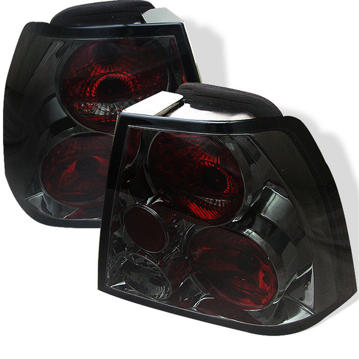 Spyder Auto 5008442 Euro Style Tail Lights; Uses Stock Bulbs; Pair; Smoke; - Truck Part Superstore