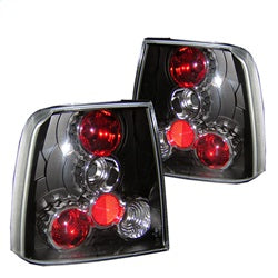 Spyder Auto 5008497 Euro Style Tail Lights; Uses Stock Bulbs; Pair; Black; - Truck Part Superstore
