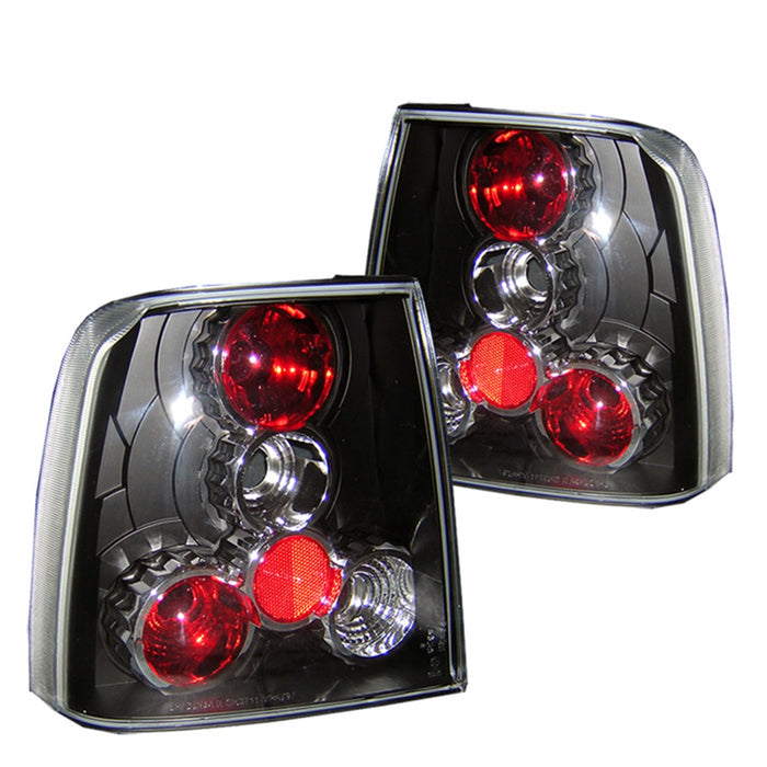 Spyder Auto 5008497 Euro Style Tail Lights; Uses Stock Bulbs; Pair; Black; - Truck Part Superstore