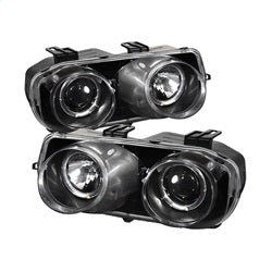 Spyder Auto 5008671 Halo Projector Headlights; Bulbs Included; Pair; Black; - Truck Part Superstore