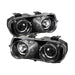 Spyder Auto 5008671 Halo Projector Headlights; Bulbs Included; Pair; Black; - Truck Part Superstore