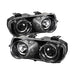 Spyder Auto 5008671 Halo Projector Headlights; Bulbs Included; Pair; Black; - Truck Part Superstore