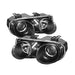 Spyder Auto 5008695 Halo Projector Headlights; Bulbs Included; Pair; Black; - Truck Part Superstore