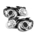Spyder Auto 5008701 Halo Projector Headlights; Bulbs Included; Pair; Chrome; - Truck Part Superstore