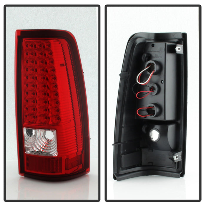 Spyder Auto 5008787 XTune LED Tail Lights; Red Clear; - Truck Part Superstore