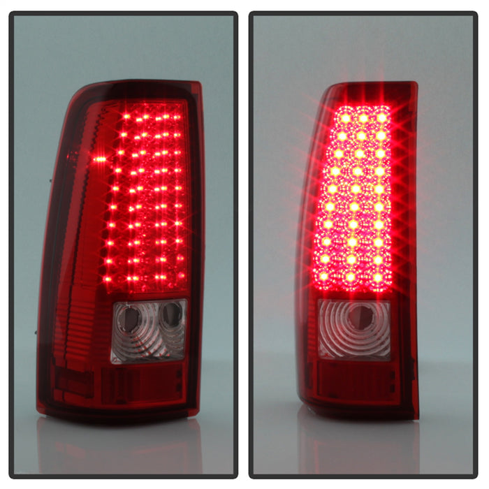 Spyder Auto 5008787 XTune LED Tail Lights; Red Clear; - Truck Part Superstore