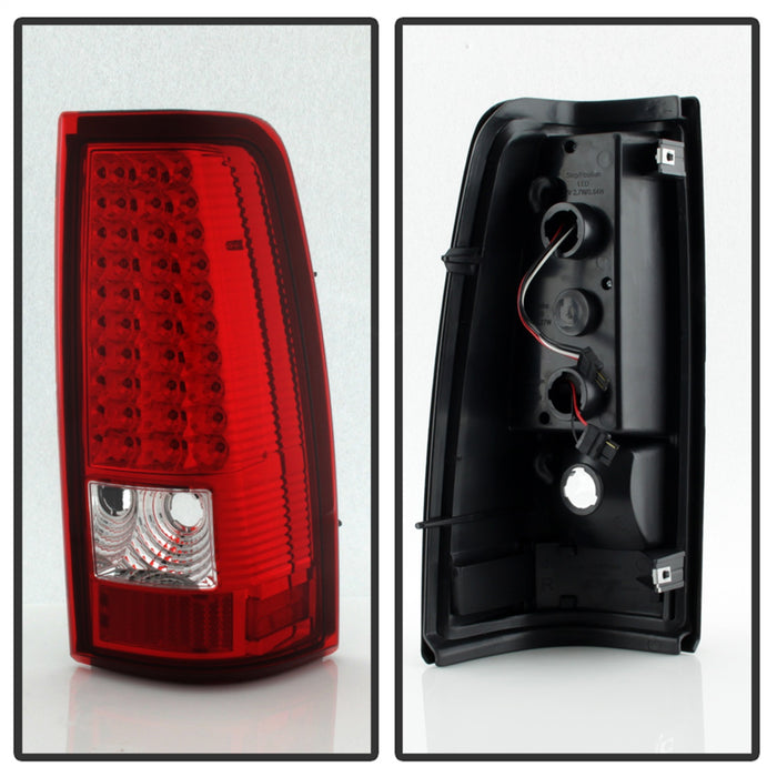 Spyder Auto 5008831 XTune LED Tail Lights; Red Clear; - Truck Part Superstore