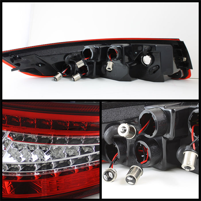 Spyder Auto 5008848 XTune LED Tail Lights; Red Clear; - Truck Part Superstore