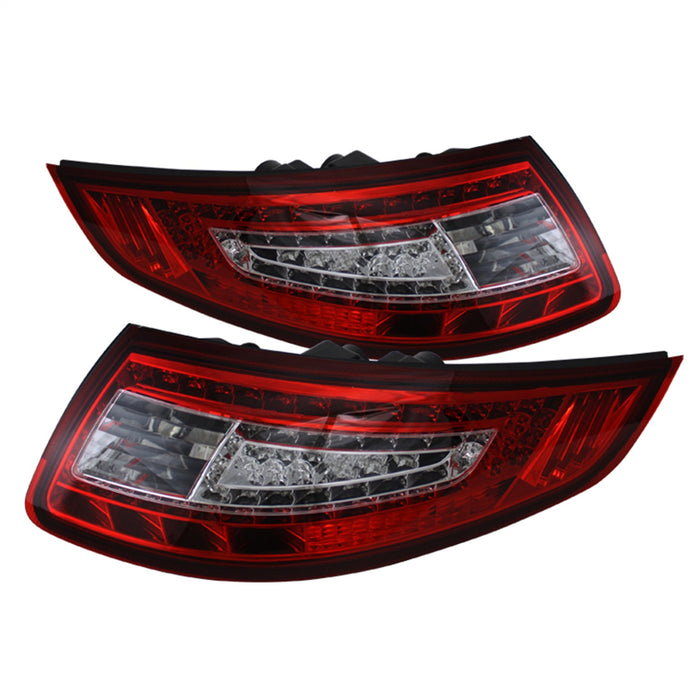 Spyder Auto 5008848 XTune LED Tail Lights; Red Clear; - Truck Part Superstore