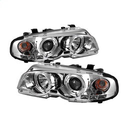 Spyder Auto 5008930 Halo Projector Headlights; 1 pc.; Bulbs Included; Pair; Chrome; - Truck Part Superstore