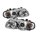 Spyder Auto 5008930 Halo Projector Headlights; 1 pc.; Bulbs Included; Pair; Chrome; - Truck Part Superstore