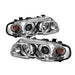 Spyder Auto 5008930 Halo Projector Headlights; 1 pc.; Bulbs Included; Pair; Chrome; - Truck Part Superstore
