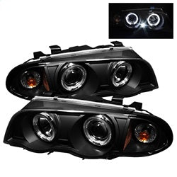 Spyder Auto 5008947 Halo Amber Projector Headlights; 1 pc.; Bulbs Included; Pair; Black; - Truck Part Superstore