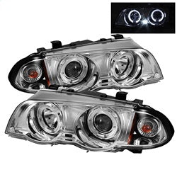 Spyder Auto 5008954 Halo Amber Projector Headlights; 1 pc.; Bulbs Included; Pair; Chrome; - Truck Part Superstore