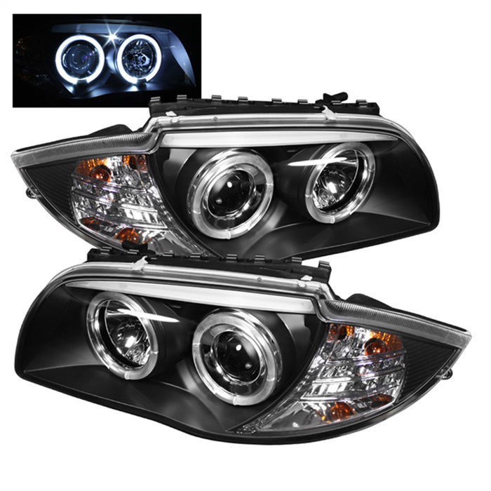 Spyder Auto 5008985 Halo Projector Headlights; Bulbs Included; Pair; Black; - Truck Part Superstore