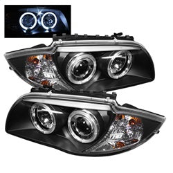 Spyder Auto 5008985 Halo Projector Headlights; Bulbs Included; Pair; Black; - Truck Part Superstore