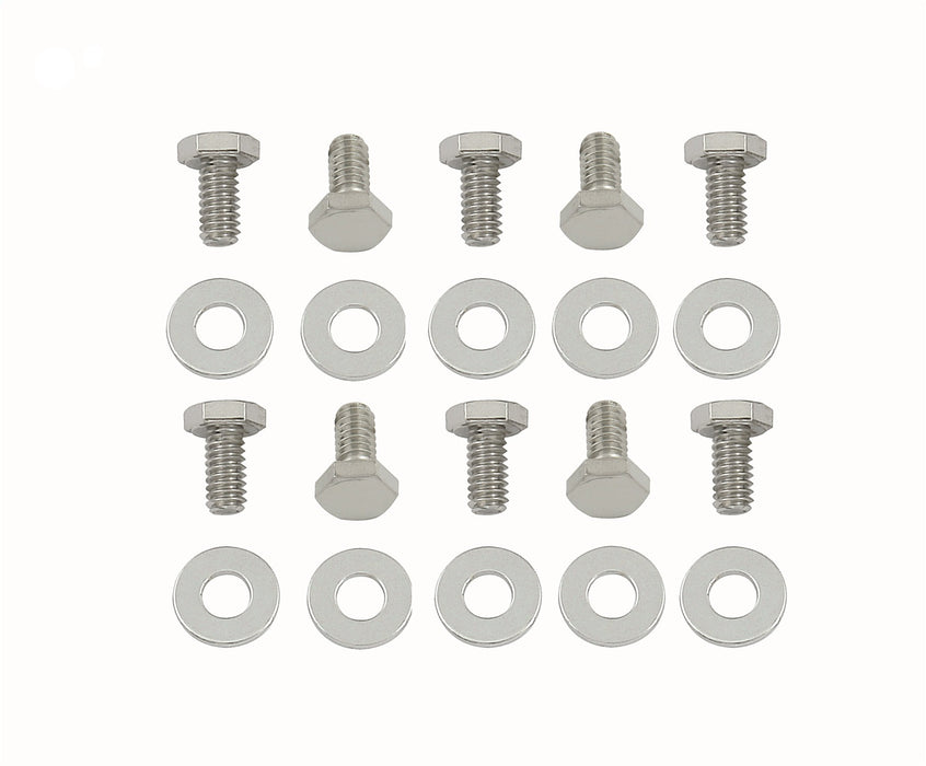 Mr Gasket 5008 Timing Cover Bolts; Hex Head; Incl. Ten 1/4 in. w/Washers; - Truck Part Superstore