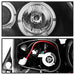 Spyder Auto 5009005 Halo Amber Projector Headlights; Bulbs Included; Pair; Black; - Truck Part Superstore