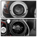 Spyder Auto 5009005 Halo Amber Projector Headlights; Bulbs Included; Pair; Black; - Truck Part Superstore