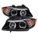 Spyder Auto 5009005 Halo Amber Projector Headlights; Bulbs Included; Pair; Black; - Truck Part Superstore