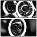 Spyder Auto 5009005 Halo Amber Projector Headlights; Bulbs Included; Pair; Black; - Truck Part Superstore