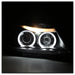 Spyder Auto 5009005 Halo Amber Projector Headlights; Bulbs Included; Pair; Black; - Truck Part Superstore