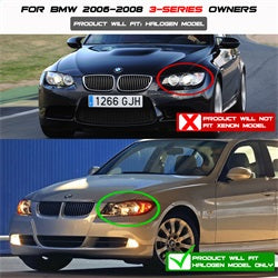 Spyder Auto 5009005 Halo Amber Projector Headlights; Bulbs Included; Pair; Black; - Truck Part Superstore
