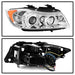 Spyder Auto 5009012 Halo Amber Projector Headlights; Bulbs Included; Pair; Chrome; - Truck Part Superstore