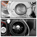 Spyder Auto 5009012 Halo Amber Projector Headlights; Bulbs Included; Pair; Chrome; - Truck Part Superstore