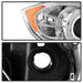 Spyder Auto 5009012 Halo Amber Projector Headlights; Bulbs Included; Pair; Chrome; - Truck Part Superstore