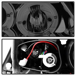 Spyder Auto 5009029 Halo Amber Projector Headlights; Uses T10 LED Ultra White LED Bulb; Pair; Smoke; - Truck Part Superstore