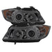 Spyder Auto 5009029 Halo Amber Projector Headlights; Uses T10 LED Ultra White LED Bulb; Pair; Smoke; - Truck Part Superstore