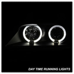 Spyder Auto 5009081 Halo Projector Headlights; Bulbs Included; Pair; Black; - Truck Part Superstore