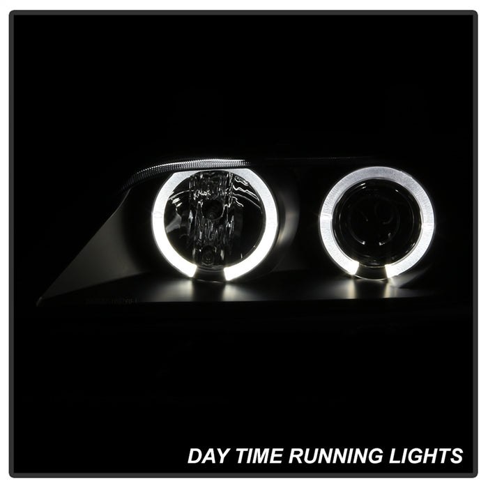 Spyder Auto 5009081 Halo Projector Headlights; Bulbs Included; Pair; Black; - Truck Part Superstore