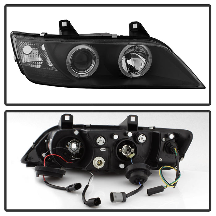 Spyder Auto 5009081 Halo Projector Headlights; Bulbs Included; Pair; Black; - Truck Part Superstore