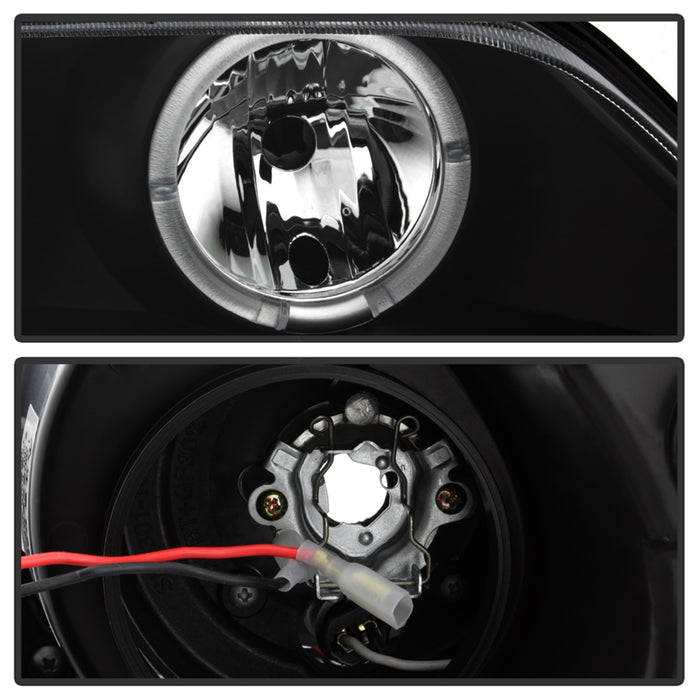 Spyder Auto 5009081 Halo Projector Headlights; Bulbs Included; Pair; Black; - Truck Part Superstore