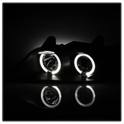 Spyder Auto 5009081 Halo Projector Headlights; Bulbs Included; Pair; Black; - Truck Part Superstore