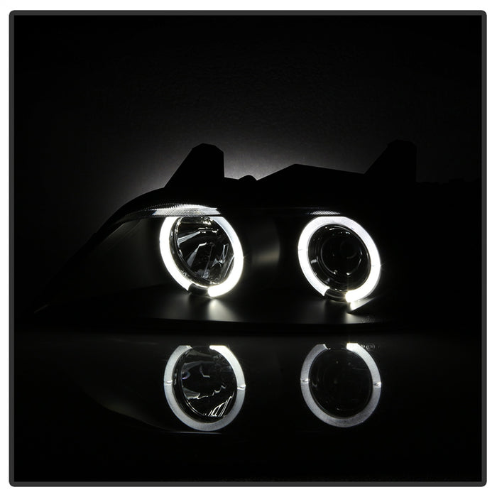 Spyder Auto 5009081 Halo Projector Headlights; Bulbs Included; Pair; Black; - Truck Part Superstore
