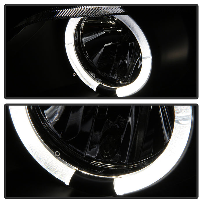 Spyder Auto 5009081 Halo Projector Headlights; Bulbs Included; Pair; Black; - Truck Part Superstore
