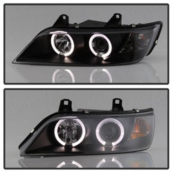 Spyder Auto 5009081 Halo Projector Headlights; Bulbs Included; Pair; Black; - Truck Part Superstore
