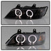 Spyder Auto 5009081 Halo Projector Headlights; Bulbs Included; Pair; Black; - Truck Part Superstore