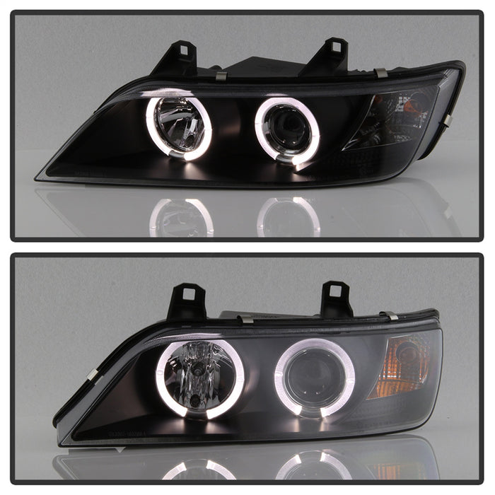 Spyder Auto 5009081 Halo Projector Headlights; Bulbs Included; Pair; Black; - Truck Part Superstore
