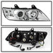 Spyder Auto 5009098 Halo Projector Headlights; Bulbs Included; Pair; Chrome; - Truck Part Superstore