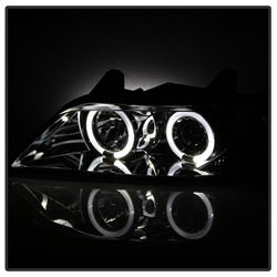 Spyder Auto 5009098 Halo Projector Headlights; Bulbs Included; Pair; Chrome; - Truck Part Superstore