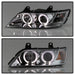 Spyder Auto 5009098 Halo Projector Headlights; Bulbs Included; Pair; Chrome; - Truck Part Superstore