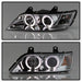 Spyder Auto 5009098 Halo Projector Headlights; Bulbs Included; Pair; Chrome; - Truck Part Superstore