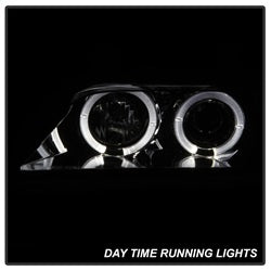 Spyder Auto 5009104 Halo Projector Headlights; Uses T10 LED Ultra White LED Bulb; Pair; Smoke; - Truck Part Superstore