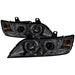 Spyder Auto 5009104 Halo Projector Headlights; Uses T10 LED Ultra White LED Bulb; Pair; Smoke; - Truck Part Superstore