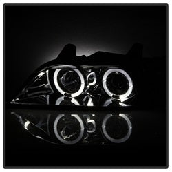 Spyder Auto 5009104 Halo Projector Headlights; Uses T10 LED Ultra White LED Bulb; Pair; Smoke; - Truck Part Superstore